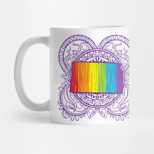 Kansas Mandala Pride Mug